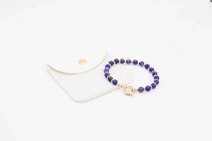CIRCE | Bracelet in Bronzite and 18 and 24 carat gold plated-3